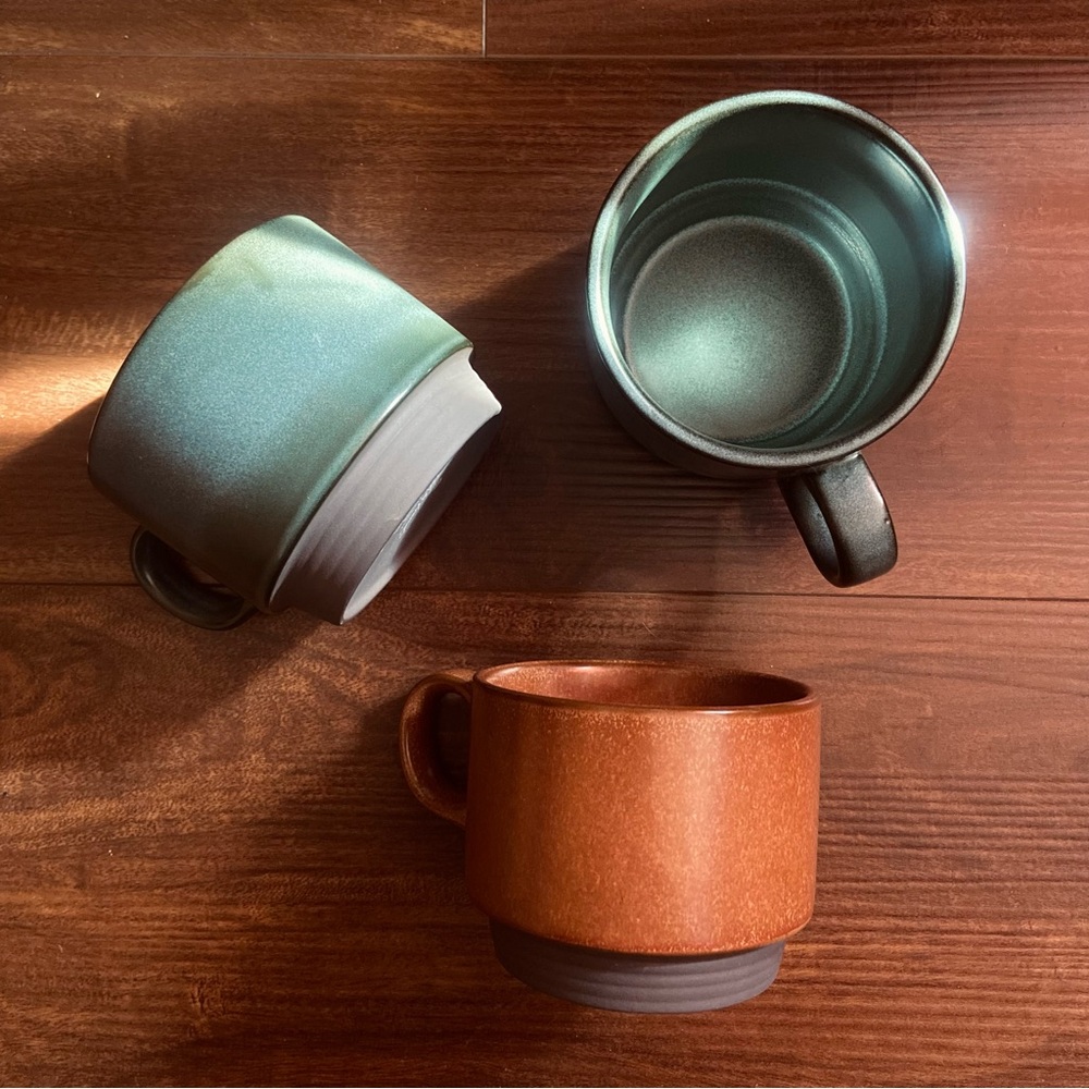 ✨SOLD✨Hearth & Hand with Magnolia 13oz Solid Stackable Stoneware Mug (Set of 3)